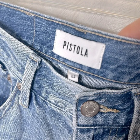 PISTOLA Presley Distressed Rock or Bust Jeans SIZE 25 - Picture 8 of 11